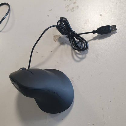 273900 - SPEEDLINK Maus Vertikal Ergonomik PIAVO, vertikal me tela, rregullueshëm deri në 2400 DPI, sipërfaqe e gomuar, USB-A, 5 butona, ngjyra e zezë