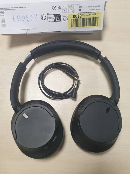 267697 - SONY WH-CH720N - Kufje pa tel Bluetooth me anulim zhurmash - Mikrofon i integruar - Jetëgjatësi baterie deri në 35 orë - Karikim i shpejtë - Ngjyra: e zezë