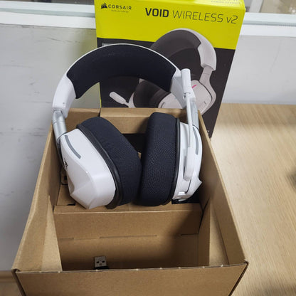 276113 - CORSAIR VOID V2 Kufje për Lojëra Pa Tel me Bluetooth, për PC, PS5, PS4, Switch dhe Mobile, Dolby Atmos, Dy Platforma Pa Tel, Bateri e Zgjatur, Karikim i Shpejtë, Dy Tone