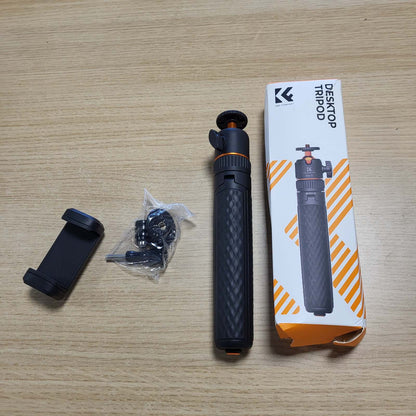 305355 - K&F CONCEPT Shkop selfie prej alumini 65cm, Tripod telefoni ultra i lehtë 175g