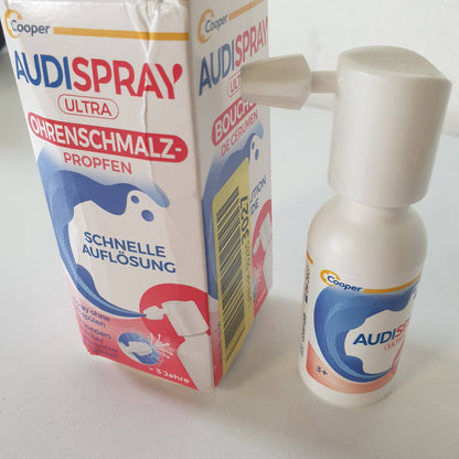 308137 - AUDISPRAY Ultra, Trajtim për tapat e dyllit të veshit, Sprej për veshët 20 ml