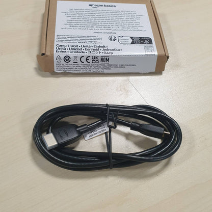 310609 - AMAZON BASICS KABLLO ME SHPEJTËSI TË LARTË MINI-HDMI (BURIM) NË HDMI, 1.8 M, E ZEZË