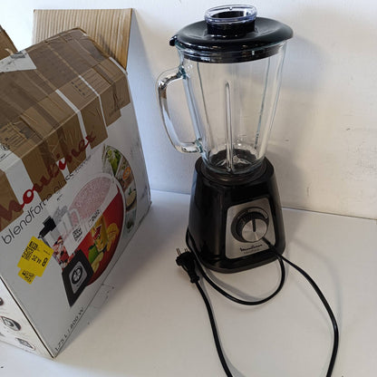 288289 - MOULINEX Blender Blendforce 800W, 2 shpejtësi + funksion pulsi, kapacitet 1.75L, pastrim i lehtë, përzierje e vazhdueshme deri në 3 minuta, i zi, LM430810
