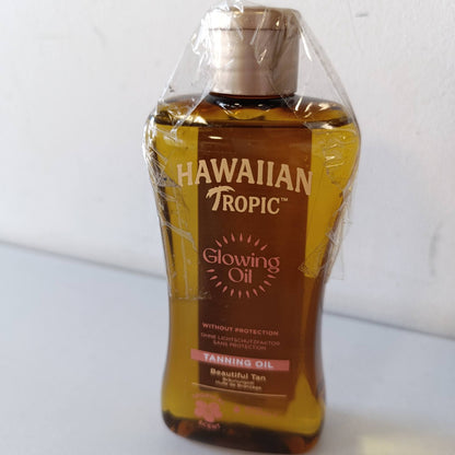 322033 - Hawaiian Tropic Vaj për nxirje me shkëlqim, 200 ml, aromë tropikale me vitaminë E, vegan