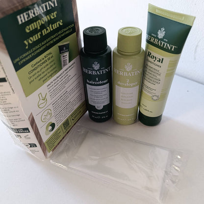 321801 - HERBATINT Trajtim i përhershëm për ngjyrosjen e flokëve 8C Bjonde e çelët hiri, 170 ml, pa amoniak, 100% mbulim i thinjave