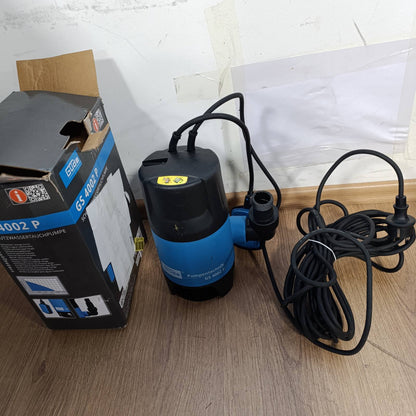 322359 - GÜDE GS 4002 P POMPË ZHYTËSE PËR UJË TË NDOTUR (400 W, 7500 L/ORË, KOKË MAKSIMALE 5 M, THELLËSI MAKSIMALE 4 M, HELIKË NORYL, KABLLLO 10 M, ÇELËS NOTUES ME RREGULLIM, MBROJTJE TERMIKE)