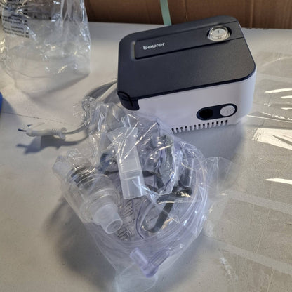 289596 - BEURER Inhalator IH 16, për fëmijë dhe të rritur, për ftohjet dhe sëmundjet respiratore, dizajn kompakt, blu/e bardhë