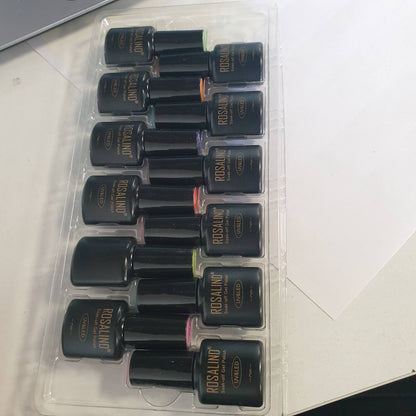 290259 - Llak ROSALIND UV, 12 Ngjyra: Jeshile, E Verdhë, Portokalli, Blu, Rozë, Vjollcë, E Kuqe, Xhel Llak për Thonj, Soak Off Mini, 12 ngjyrat