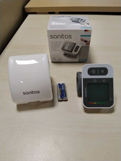 297179 - SANITAS Monitor i tensionit të gjakut SBC 15 për kyçin e dorës, matje automatike e tensionit të gjakut dhe pulsit, funksion paralajmërues për aritmi