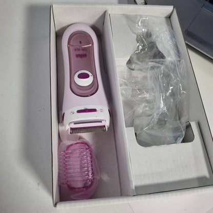 289727 - BRAUN Ladyshaver Silk-épil, Makinë rroje elektrike për femra, 5100, rozë