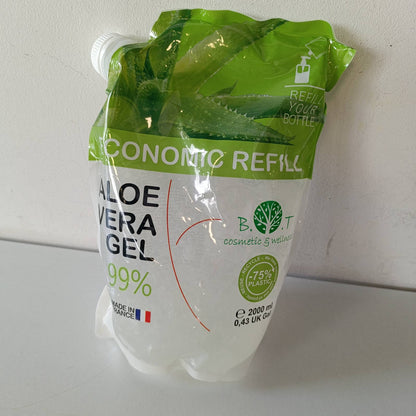 321219 - XHEL ALOE VERA - i Pastër, Organik, për Fytyrën, Trupin dhe Flokët, 2000 ml