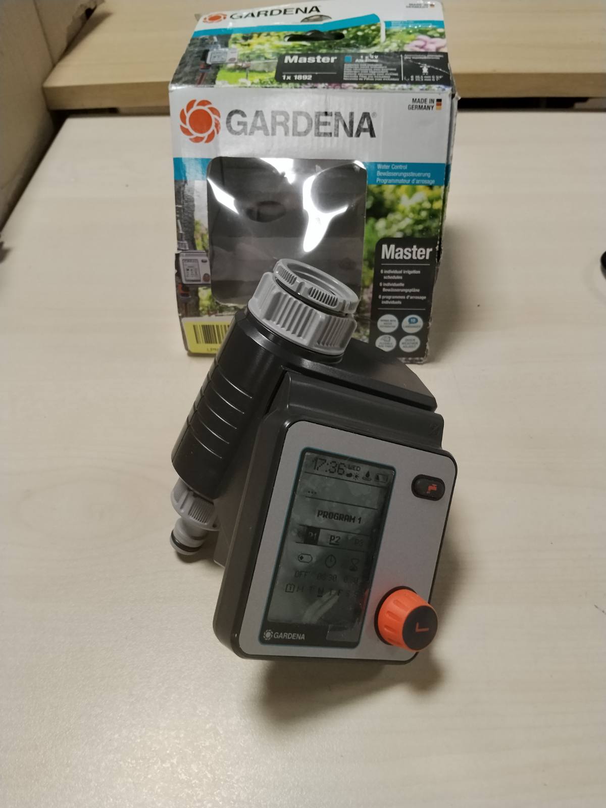 312584 - GARDENA IRRIGATION CONTROL MASTER - Ujitje automatike, 6 orare, ekran LCD, funksion Water Now, Safe-Stop (1892-20)