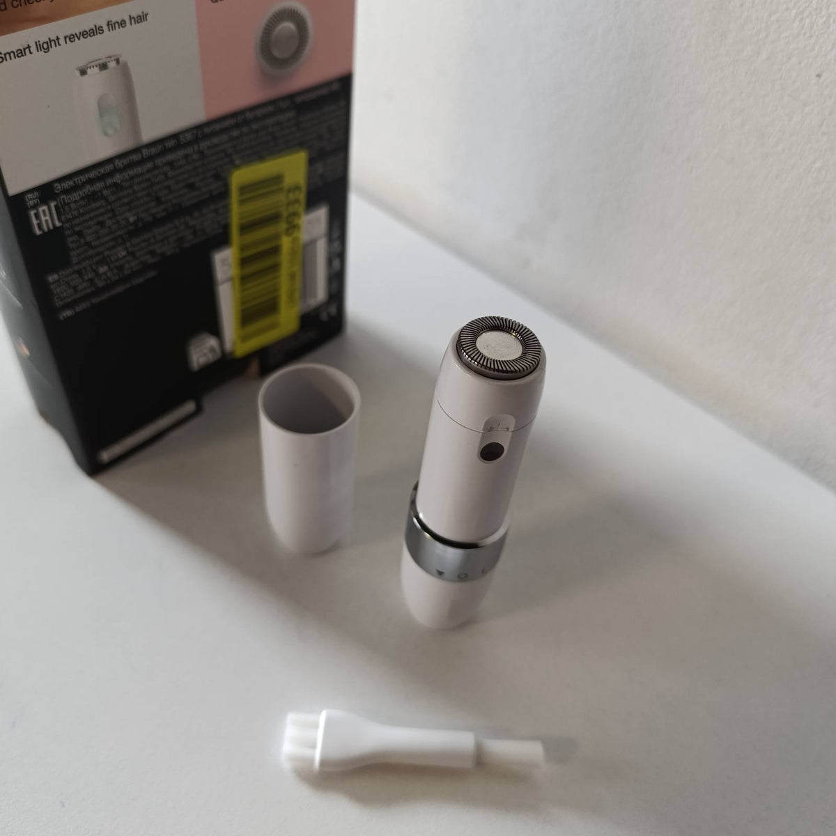 296996 - BRAUN Depilues Mini Face FS1000, Depilues Elektrik për Gra, për rruajtje të shpejtë dhe të butë, me Smartlight, e Bardhë