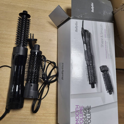 302992 - BABYLISS Furçë me ajër të nxehtë Shape & Smooth, aksesorë 30 mm dhe 20 mm, funksion Cool shot, e zezë, AS82E
