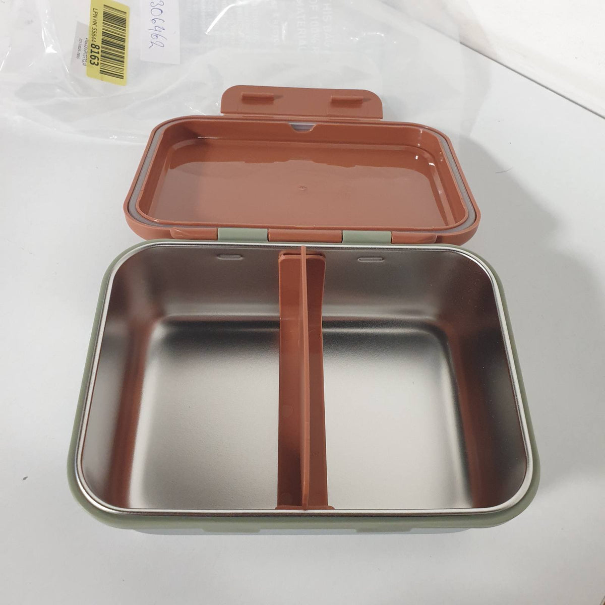 306462 - LÄSSIG Kutia e drekës/kutia e mëngjesit për fëmijë, çelik inox, për kopsht dhe shkollë, printime të lumtura, karamel