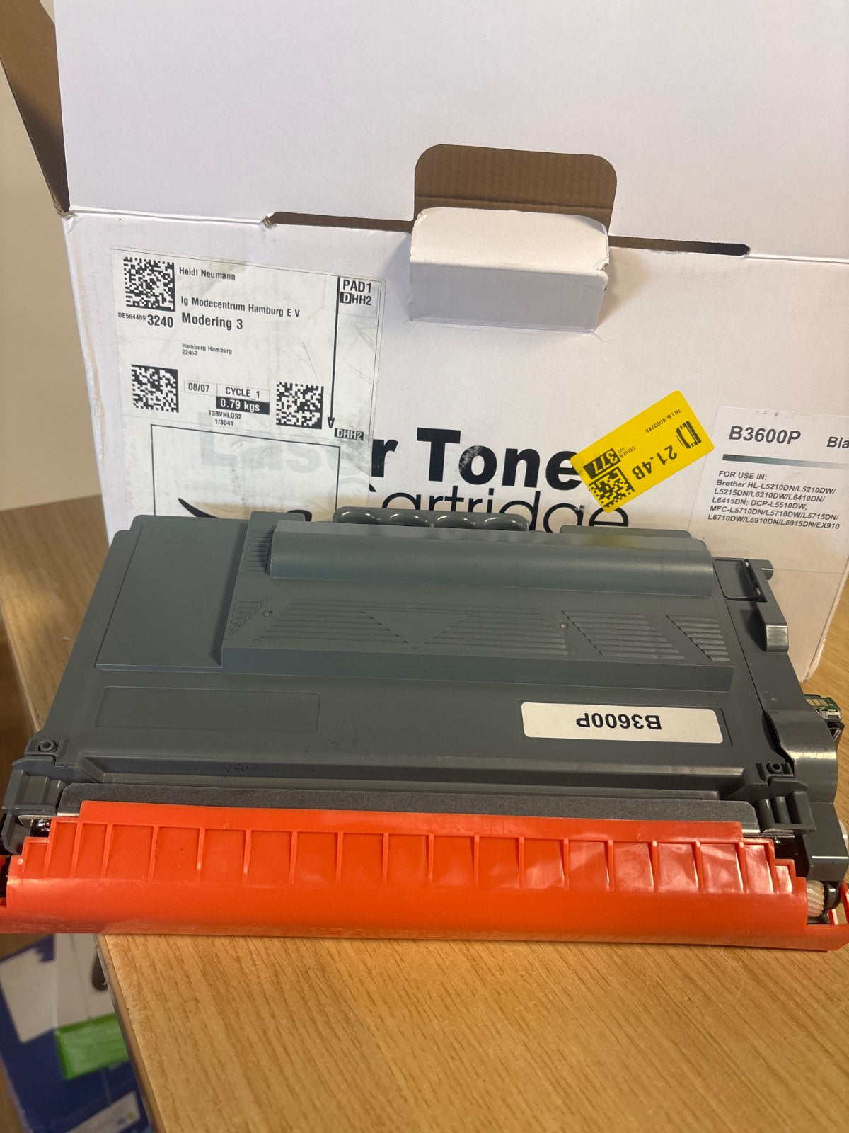 322133 - TN-3600XXL TN3600XXL – Toner i zi, 11,000 faqe, kompatibil për printerët Brother HL-L5210, HL-L5215, HL-L6210, HL-L6410, HL-L6415, MFC-L5710, MFC-L5715, MFC-L6710, MFC-L6910, MFC-L6915, MFC-EX910 dhe DCP-L5510.