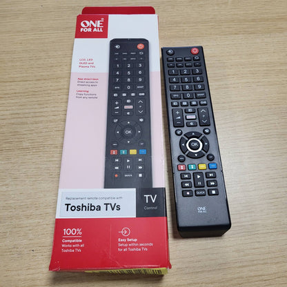 305420 - Toshiba - Telekomandë për TV, URC1919, zëvendësimi ideal, e zezë