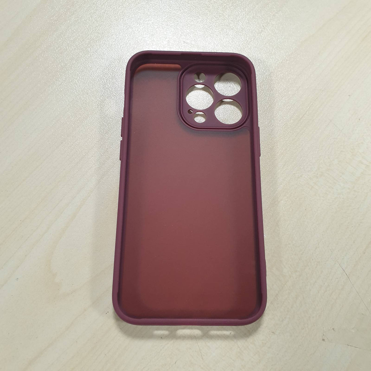 310648 - Mbrojtëse HGH për iPhone 13 Pro, Mbrojtje e plotë e kamerës, 6.1 inç, e kuqe e errët