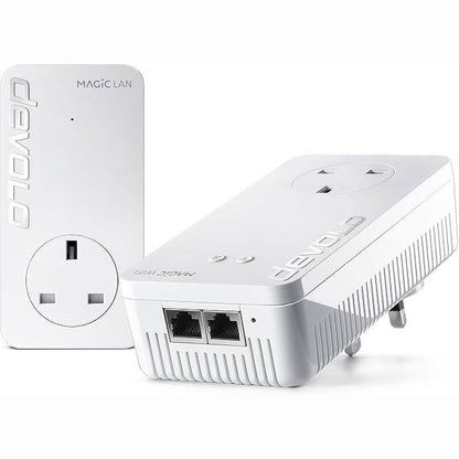 295578 - devolo Magic 2–2400 Wi-Fi 5 Next: Paketa fillestare | Streaming UHD 4K/8K | Lidhje e qëndrueshme për punë nga shtëpia | Deri në 2400 Mbps Powerline, Mesh Wi-Fi 5, G.hn, 3 porta LAN Gigabit.
