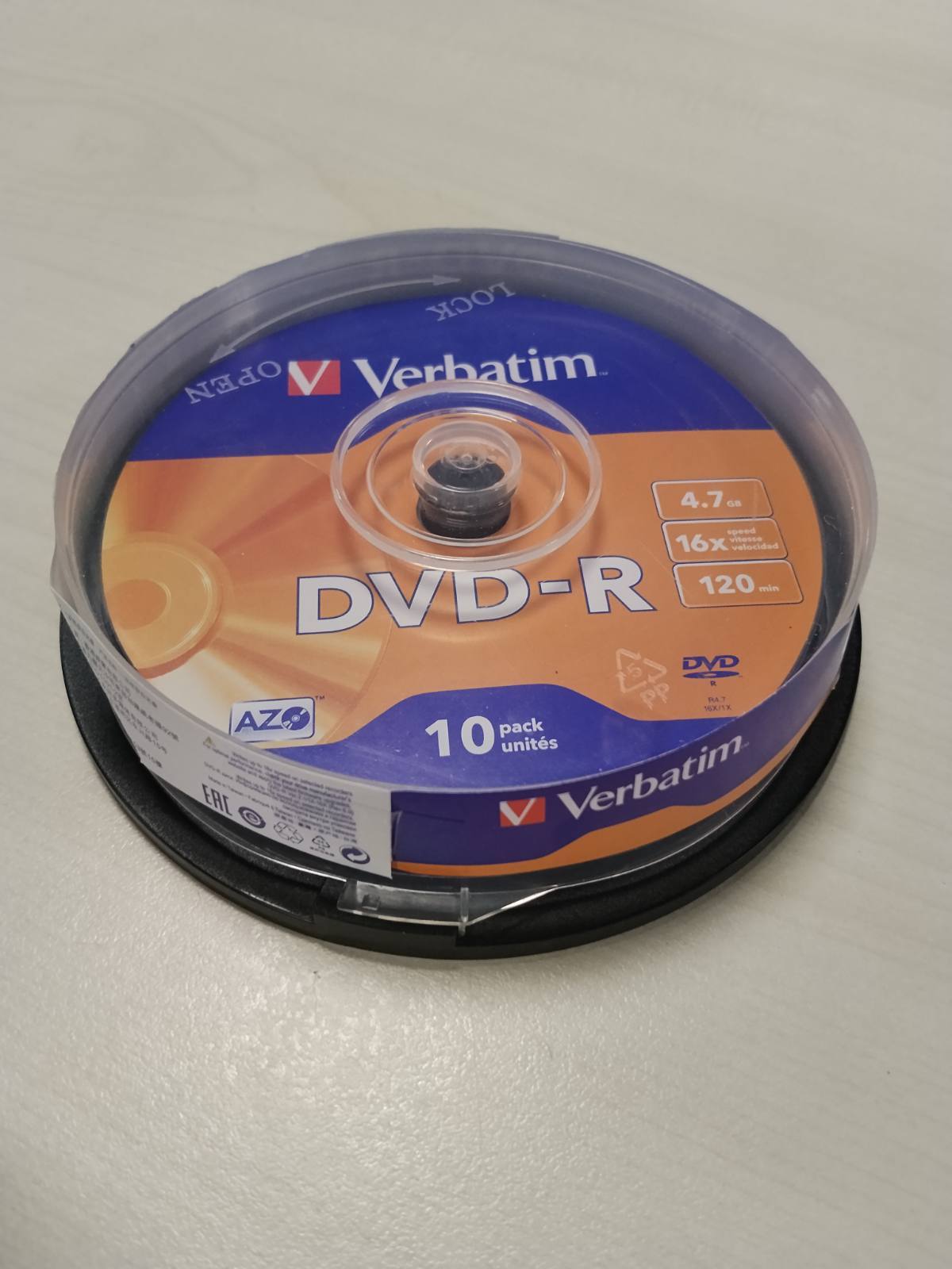 305643 - VERBATIM 1206432 DVD-R, 10 copë, Bosht