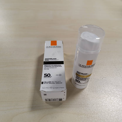 289926 - LA ROCHE-POSAY - Anthelios Age Correct, Krem Ditor Hidratues Kundër Plakjes me SPF 50, 50ml, Me Niacinamidë dhe Fe-Resorcinol
