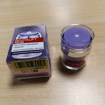 289984 - L'ORÉAL PARIS Krem Xhel Plotësues, Kujdes Hidratues dhe Anti-plakje, me Acid Hialuronik, Ceramide, Niacinamidë dhe Glicerinë, për të gjitha llojet e lëkurës, 50 ml