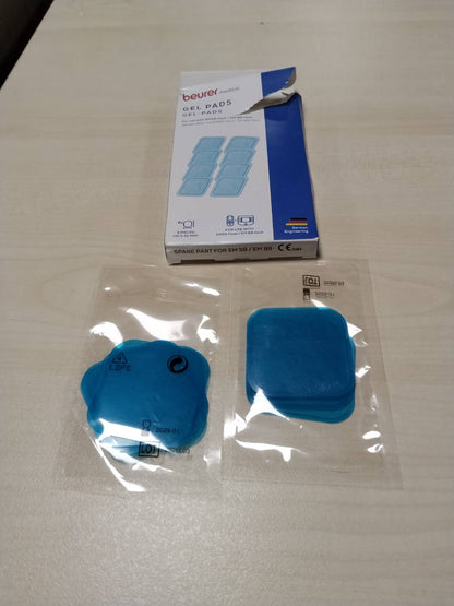 307952 - BEURER Set zëvendësues elektrodash nxehtësie EM 59/89 me 8 jastëkë xheli vetëngjitës, madhësia: 45 x 45 mm