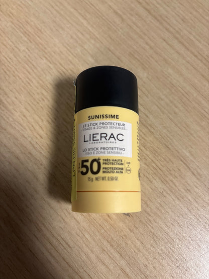 290060 - LIERAC Sunissime Shkopi Mbrojtës SPF50+, 15g, mbrojtje për fytyrën dhe zonat e ndjeshme, teksturë e padukshme, përfundim natyral, për të gjitha llojet e lëkurës