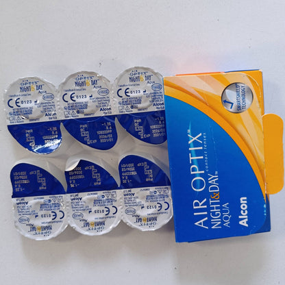 320966 - AIR OPTIX Lente kontakti mujore Night & Day Aqua, Pako me 6 lente, BC 8.6 mm, -7.00 dioptri