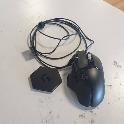 319545 - LOGITECH Maus lojërash G502 HERO, sensor optik HERO 25K DPI, ndriçim RGB, rregullim peshe, 11 butona të programueshëm, profile lojërash të personalizueshme, PC/Mac - i zi