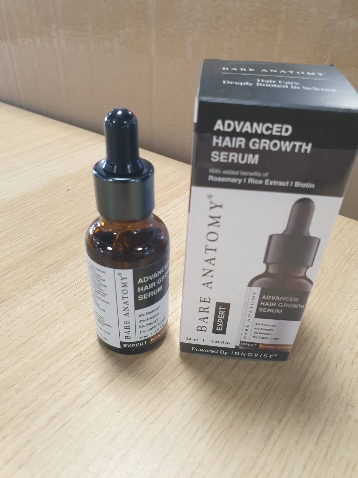 317110 - BARE ANATOMY Serum i Avancuar për Rritjen e Flokëve, 30ml, 3% Redensyl, 4% Anagain, 3% Baicapil, 1% Ekstrakt Capilia Longa, Rozmarine, Biotinë, Orizi