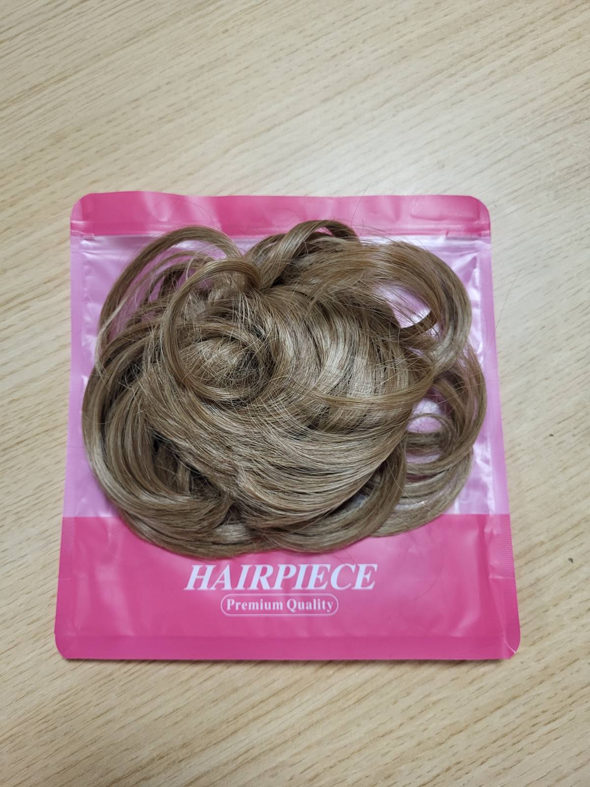 317726 - SARLA - Paruke e Çrregullt Topuz për Femra, Skrape Sintetike, Bisht Kali, Bjonde Pekan