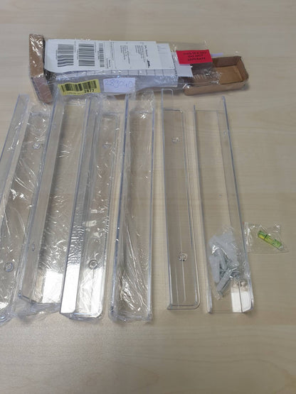 289040 - Raft i ngushtë muri Lifewit me 6 copë, 30.4 cm, për regjistrime dhe fotografi, shinë plastike, për kuzhinë, dhomë gjumi, dhomë fëmijësh, zyrë