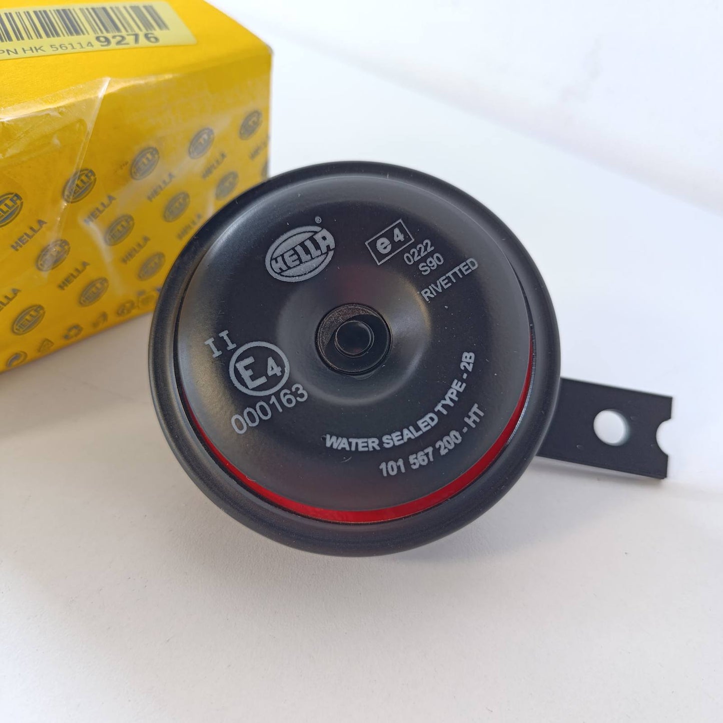 289045 - HELLA 3AL 922 000-961 - Bori S90 - 12V - 113dB(A) - Diapazoni i frekuencës: 415Hz - Ngjyra e strehimit: e kuqe/e zezë