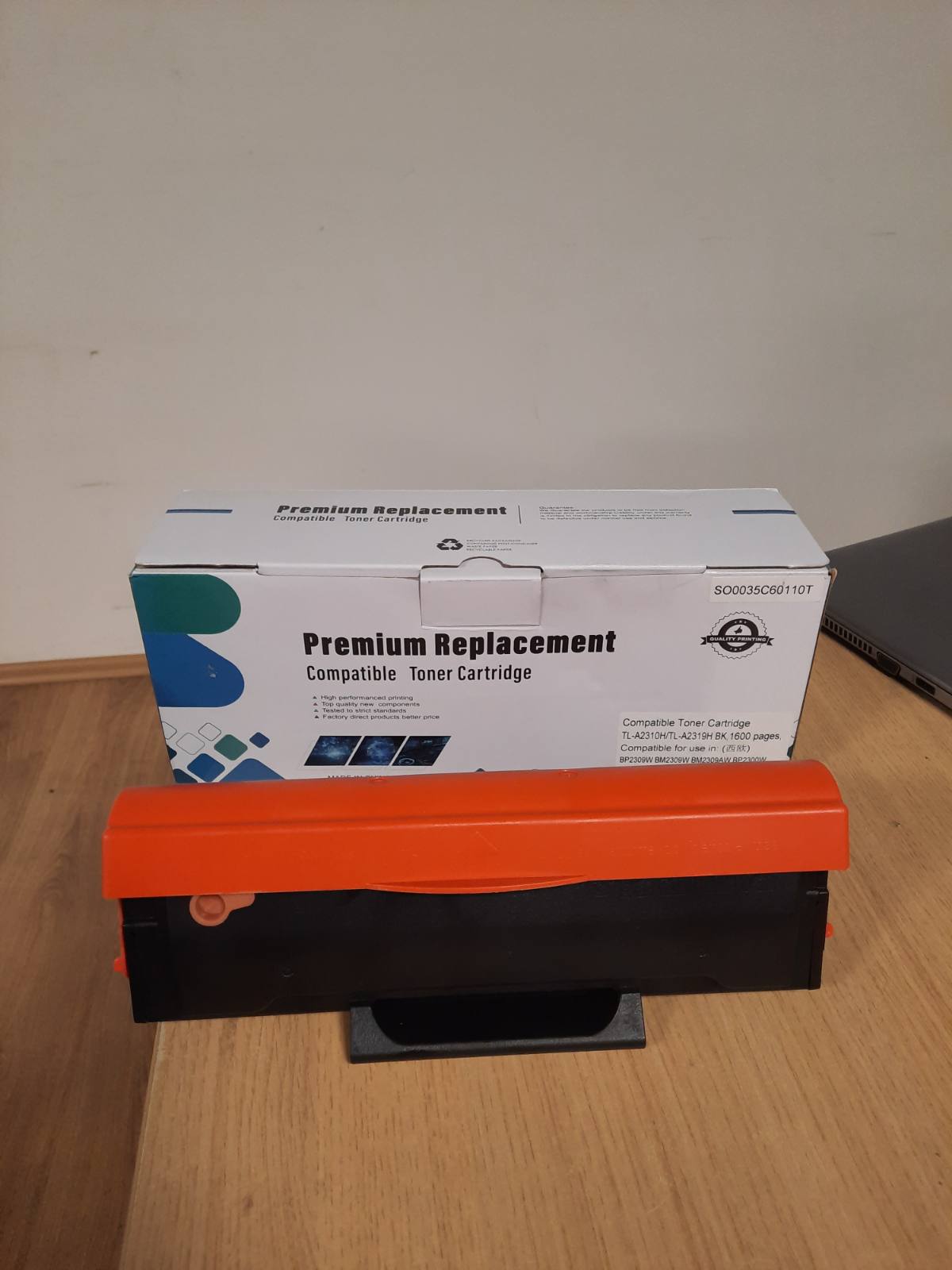 273371 - LAIPENG - Fishek toneri i zi 1600 faqe i pajtueshëm me printerët TL-A2319 TL-A2310 BP2309W BM2309W BM2309AW BP2300W BM2300W BM2300AW [I zi*1]