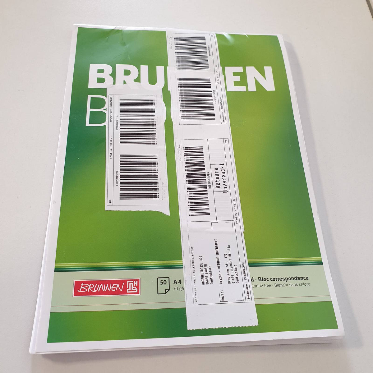310742 - BRUNNEN 1052726 - Bllok letrash, A4, bosh, 50 fletë, 70 g/m²