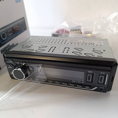 288545 - BLAUPUNKT BPA 1123 BT, radio makine 1-DIN, Bluetooth, USB, hyrje Aux, dalje Sub, 4x50 vat, 12V