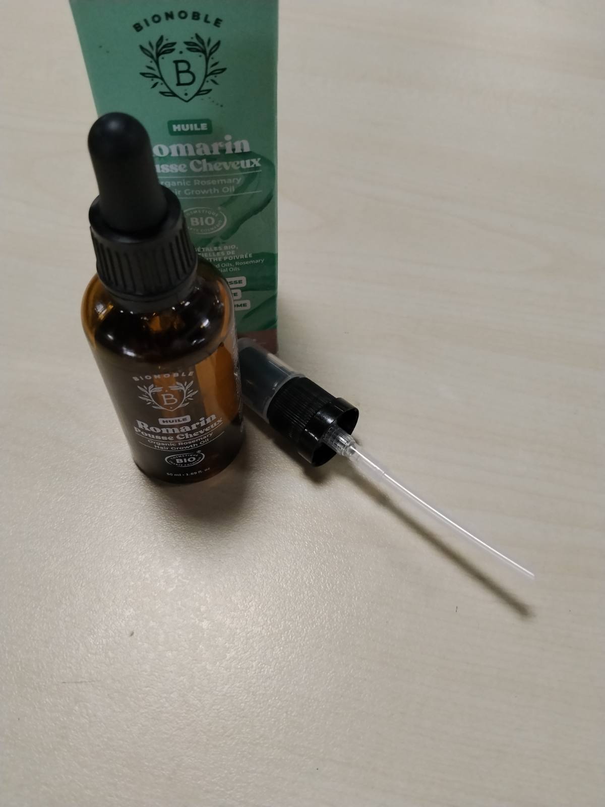 290173 - BIONOBLE Vaj flokësh organik me rozmarinë, 50ml, për rritjen e flokëve dhe skalpin e kokës