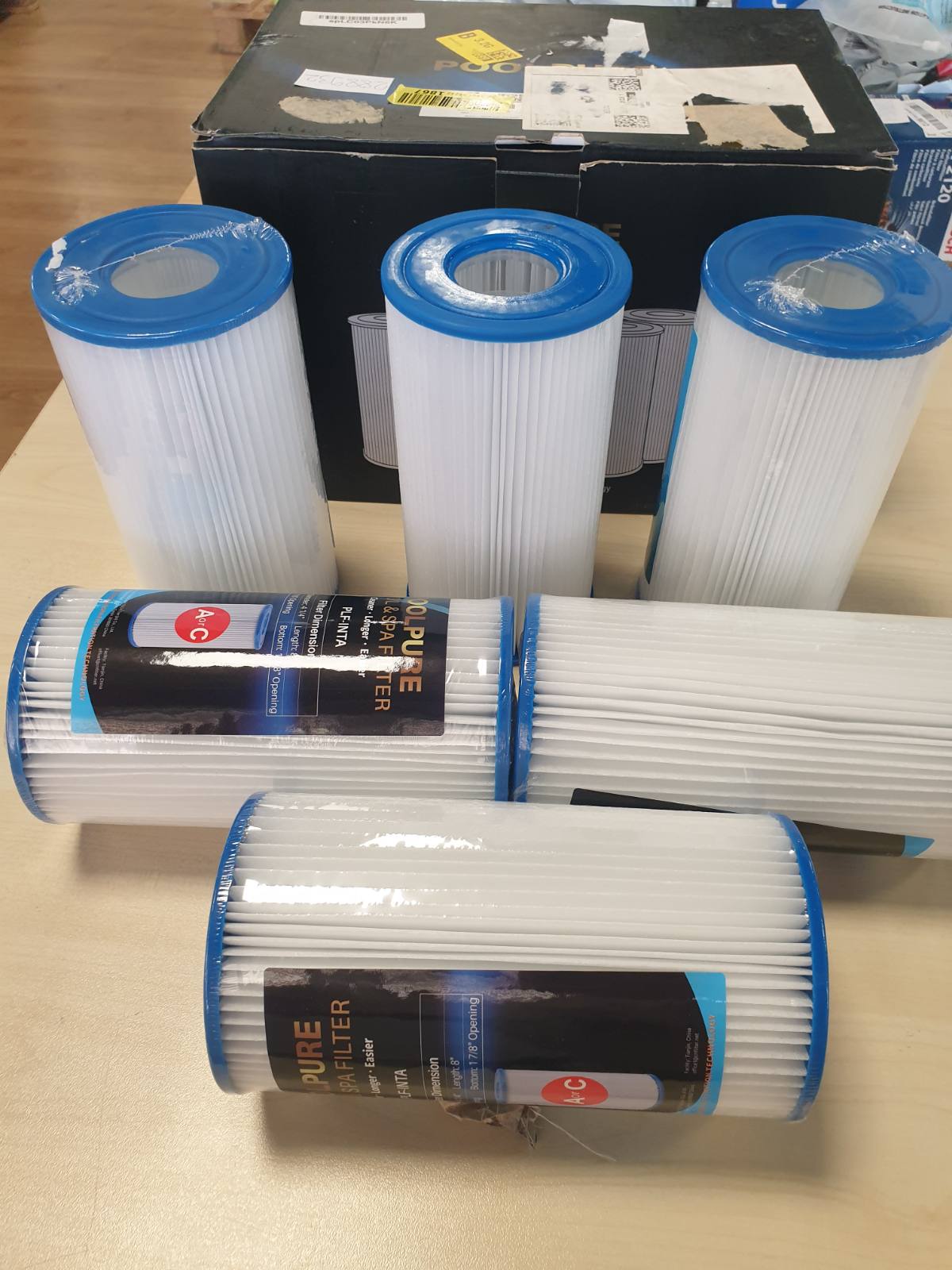 288932 - POOLPURE Filtra për tipin A ose C, të pajtueshëm me Intex 29000E/59900E, 6 copë