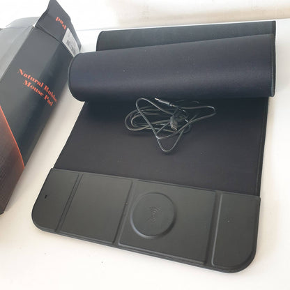 309867 - MBAJTËSE PËR MAUS 15W QI PA TEL, KARIKIM TË SHPEJTË, E PALOSSHME, PËR TELEFON CELULAR, KUFJE, BAZË E MADHE PËR MAUS