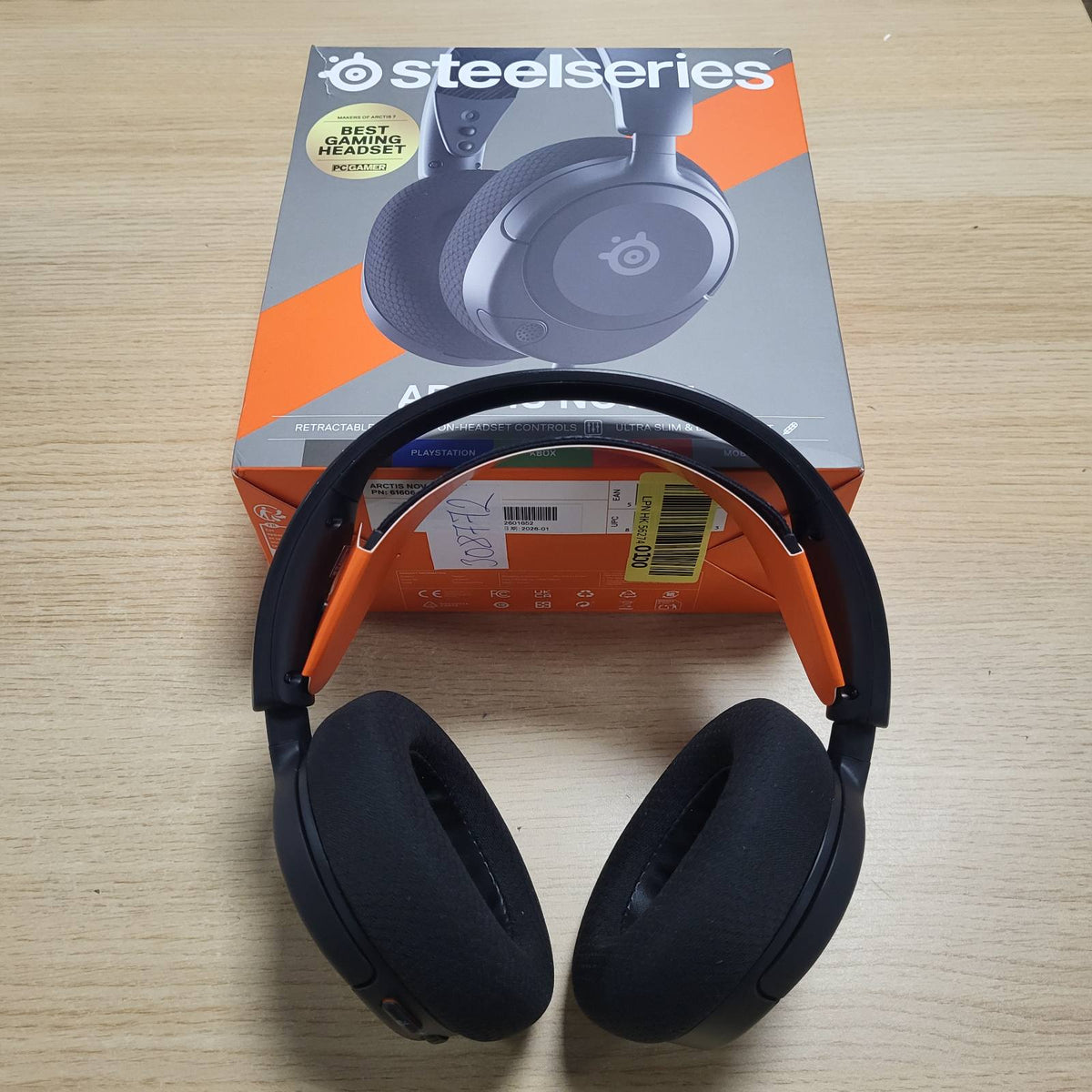 308772 - STEELSERIES ARCTIS NOVA 1 - Kufje Lojërash, Drajverë Hi-Fi, Tingull Rrethues 360°, Mikrofon me Anulim Zhurme, e zezë