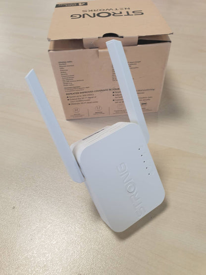 309064 - Amplifikator WiFi 300Mbit/s, për prizë elektrike, WPS, portë LAN, modalitet pike aksesi, i pajtueshëm me të gjithë ruterët