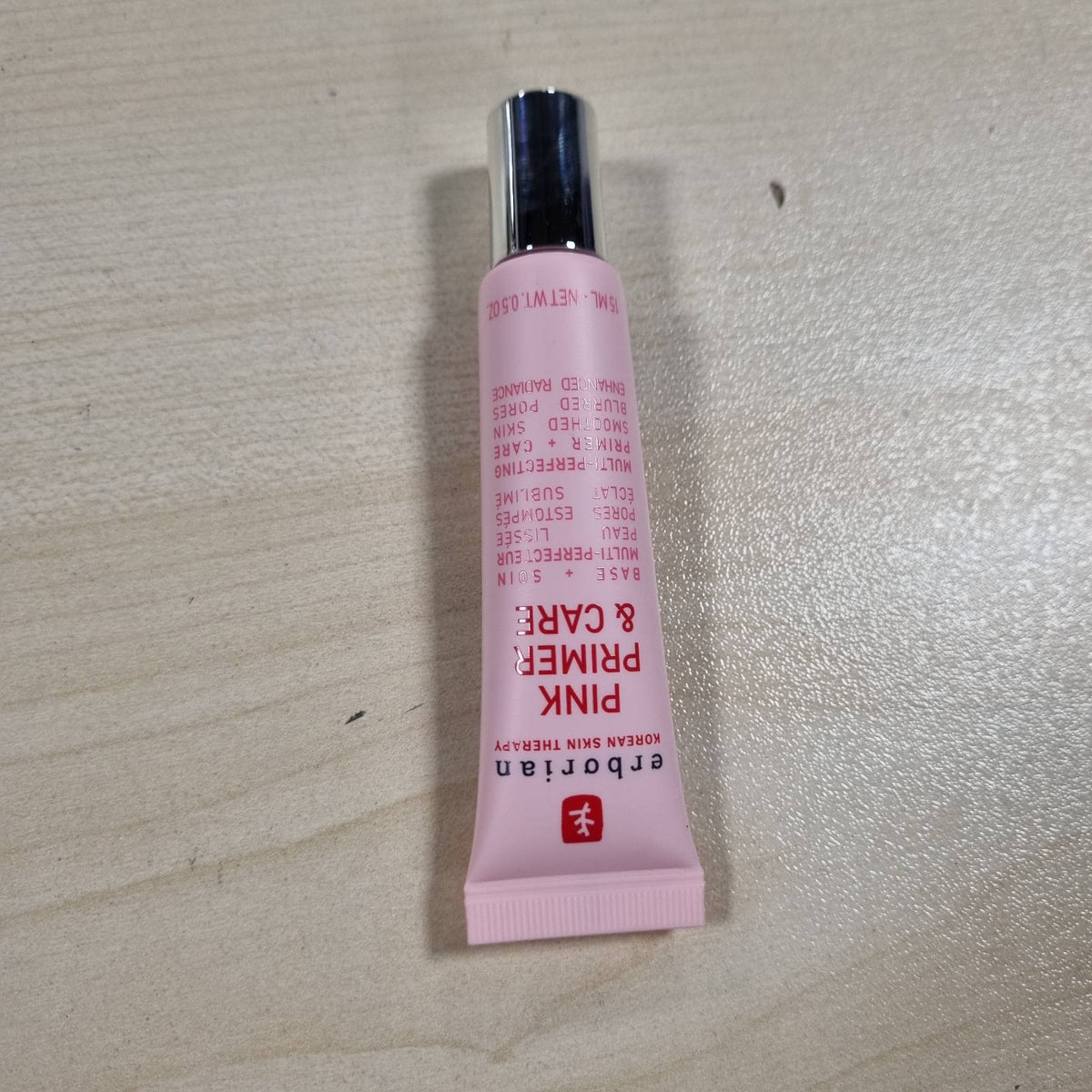 307805 - ERBORIAN Pink Primer & Care - Abetare për makijazh për të gjitha nuancat e lëkurës - Fondatinë dhe hidratim për një lëkurë të butë dhe rrezatuese - Kozmetikë koreane me ekstrakt Diospyros Kaki