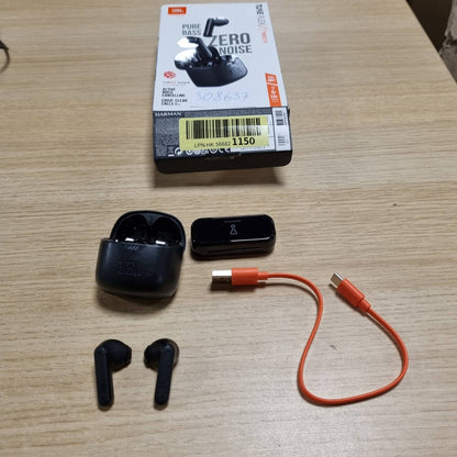 308637 - JBL TUNE FLEX TWS, Kufje pa tel, të papërshkueshme nga uji dhe me anulim zhurmash, deri në 32 orë dëgjim muzike, ngjyra të zeza