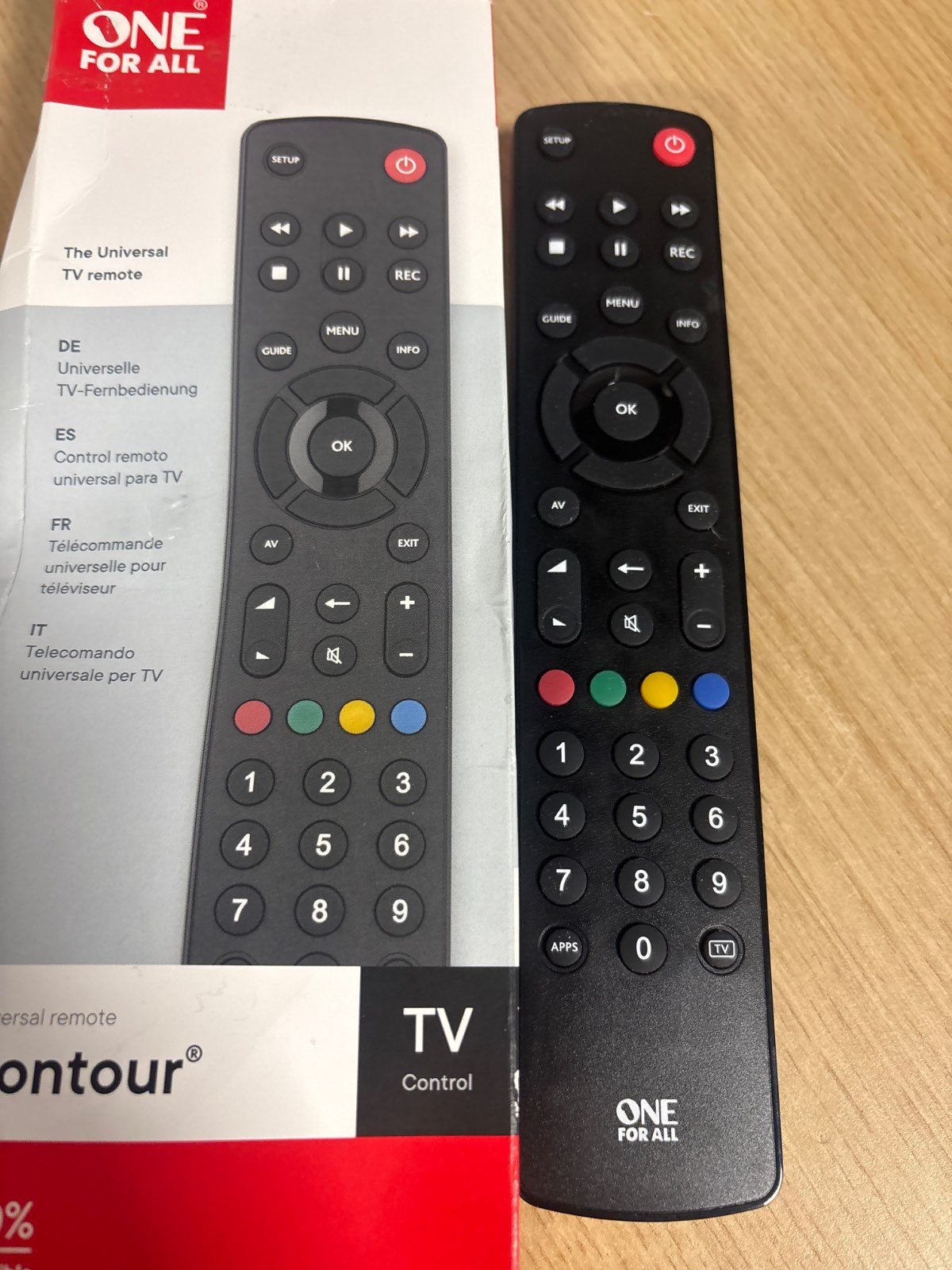 310234 - CONTOUR Telekomandë universale TV URC1210, Kontroll i TV/Smart TV, e zezë