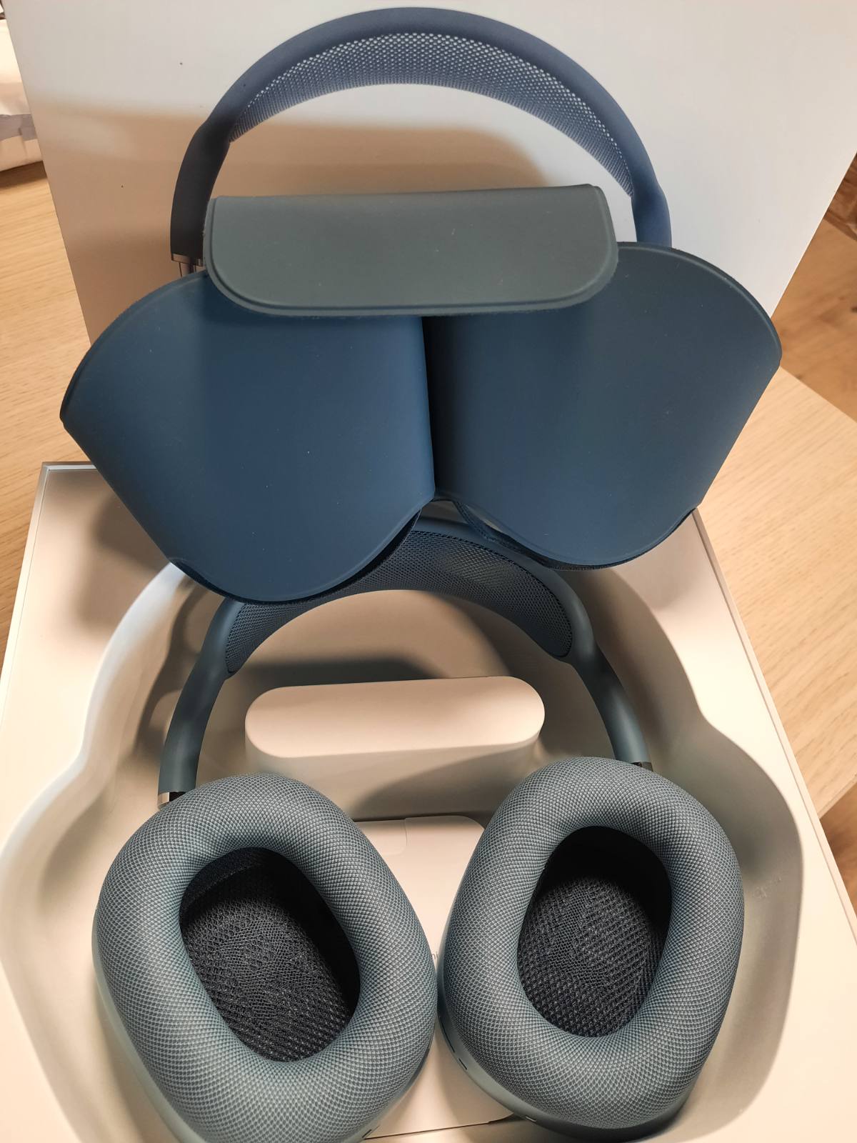 309412 - APPLE AirPods Max 2 – Kufje pa tel në vesh me anulim aktiv të zhurmës – Audio adaptive – Tingull hapësinor të personalizuar – Kufje Bluetooth për iPhone – Ngjyra Blu