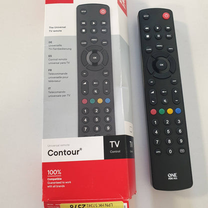 310232 - CONTOUR Telekomandë universale TV URC1210, Kontroll i TV/Smart TV, e zezë