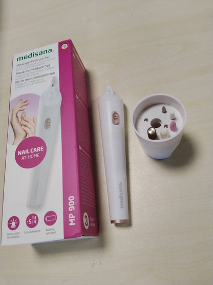 303341 - MEDISANA Set manikyr dhe pedikyr pa tel MP 900, shpuese elektrike për thonj