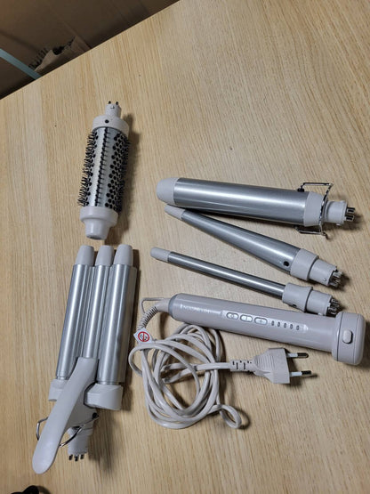 289494 - REMINGTON Hekur kaçurrelash 5-në-1 CI41MS5, Hekur me valë, Furçë e rrumbullakët 38 mm, 3 fuçi kaçurrelash 13-33 mm, ekran LED 130°C - 210°C