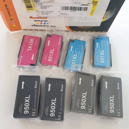 310092 - D&C Fishekë boje 950 XL 951XL për HP 950XL 951XL, pako me 8 printera